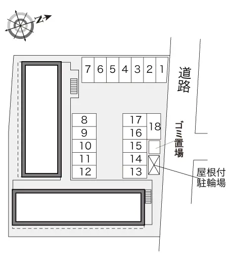 ★手数料０円★鎌ケ谷市富岡３丁目　月極駐車場（LP）